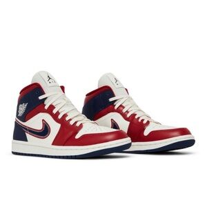 Nike Men's Red and Blue Sneakers